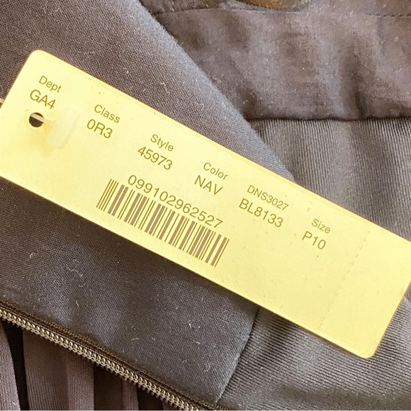 J. Crew cocktail dress, strapless, sweetheart neckline, navy, size 10P - Picture 7 of 11